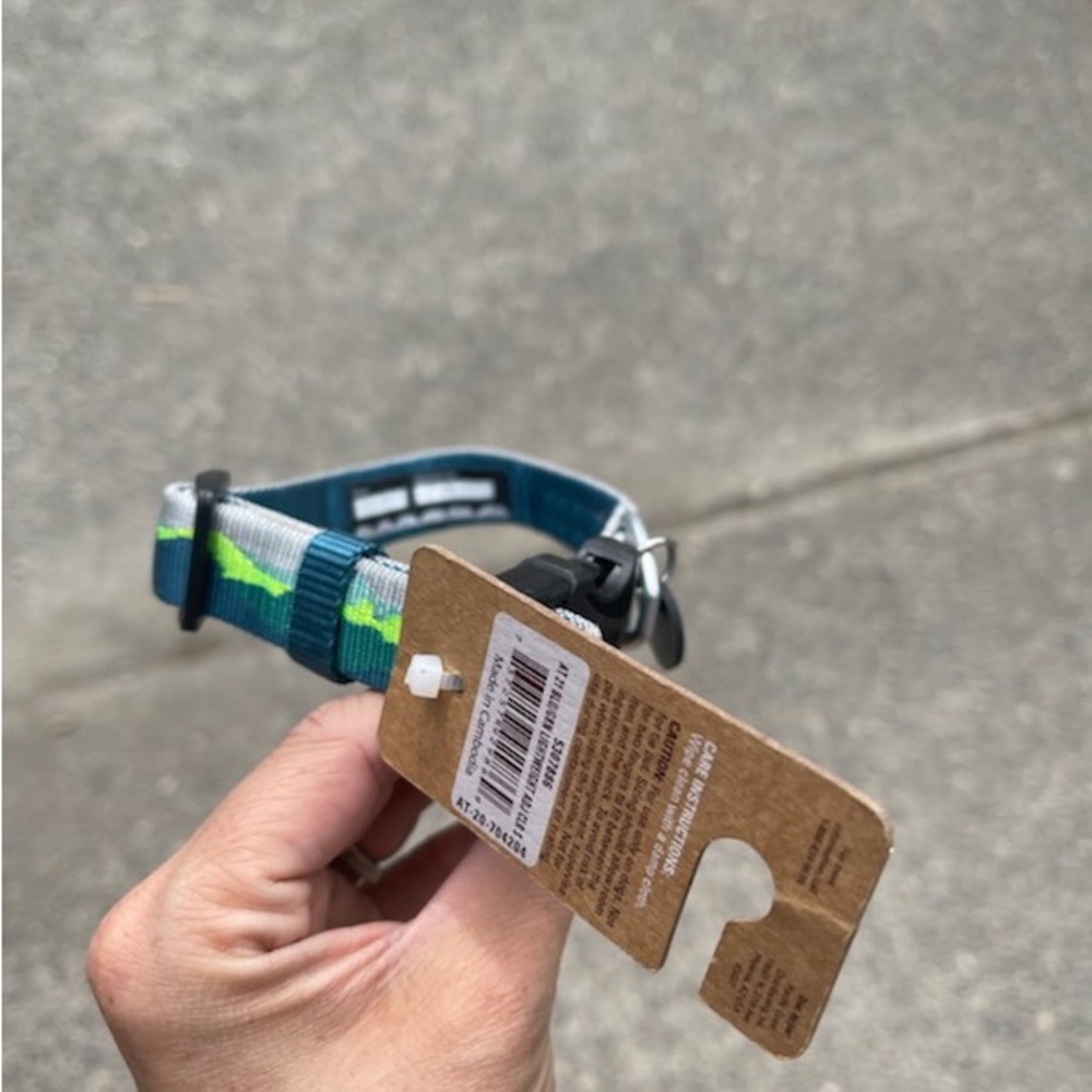 Blue and Green Dog Collar